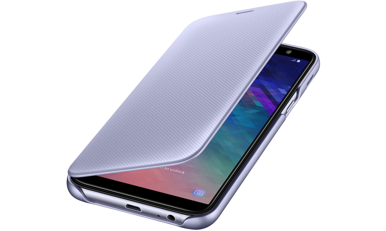 Samsung Wallet Cover do Galaxy A6 fioletowe