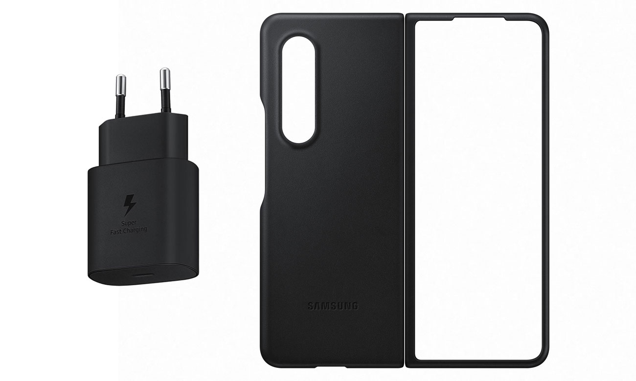 w zestawie ładowarka i etui Samsung Leather Cover