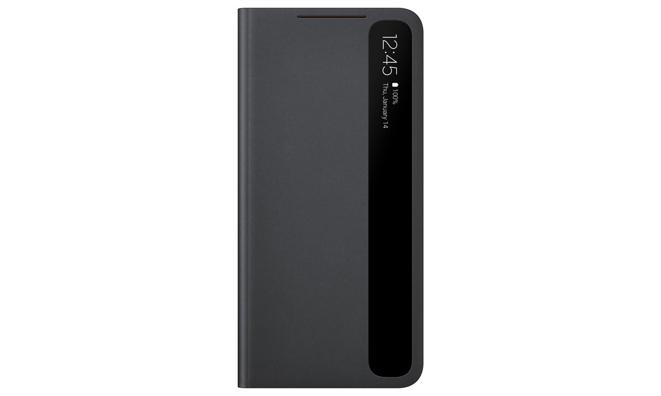 Zestaw Samsung Clear view cover do Galaxy S21 Black