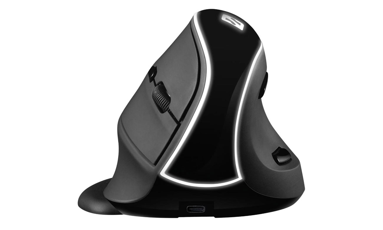 Sandberg Wireless Vertical Mouse Pro widok z przodu