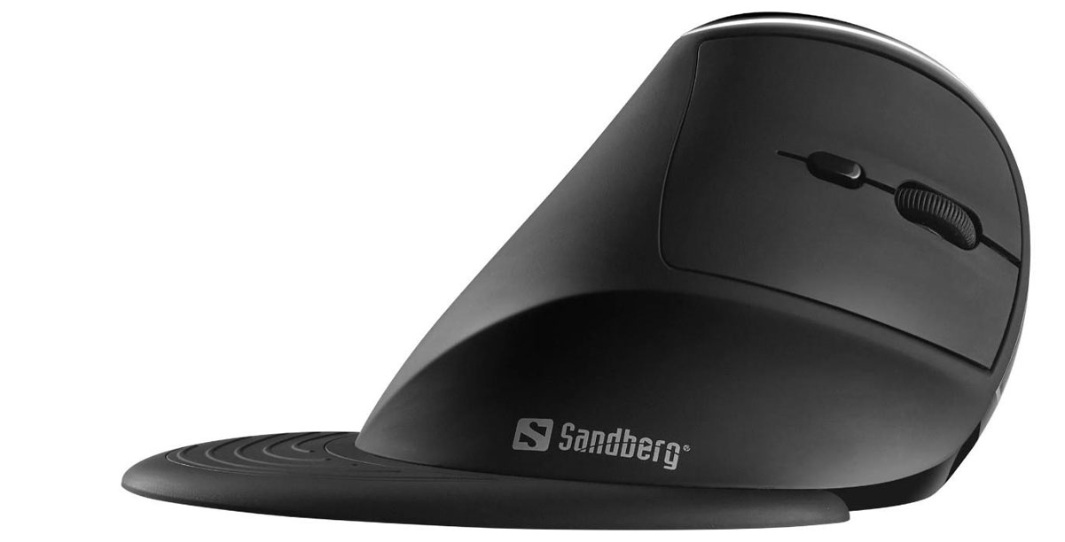 Sandberg Wireless Vertical Mouse Pro widok z boku
