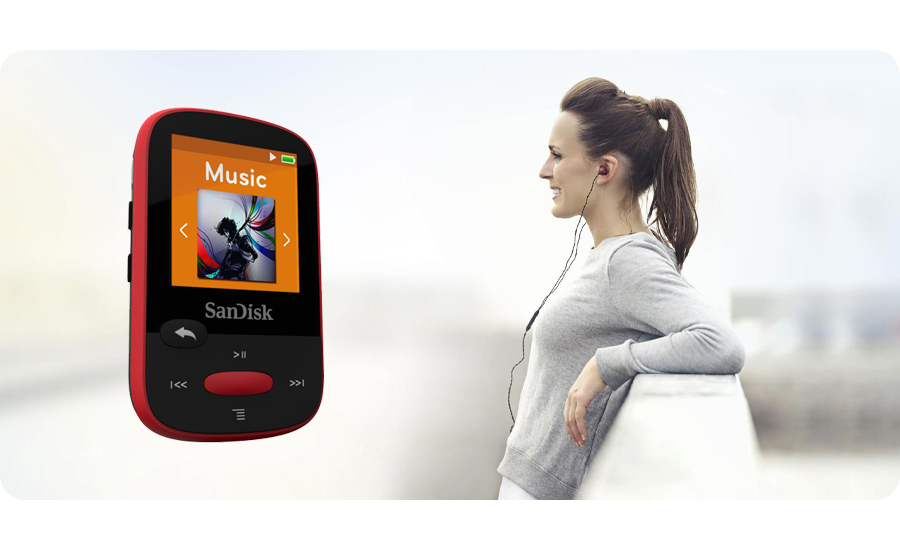 Odtwarzacz SanDisk Clip Sport 4GB Red