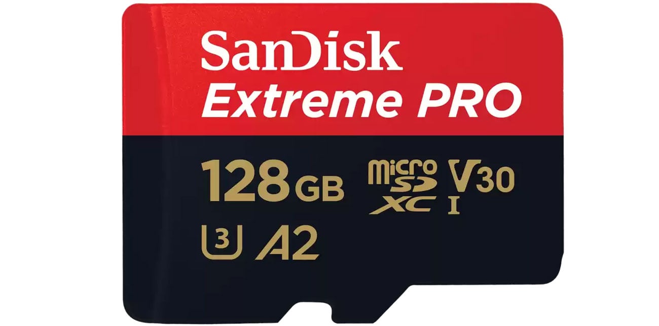 SanDisk 128GB microSDXC Extreme PRO 200MB/s A2 C10 V30 UHS-I U3
