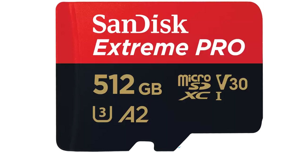 SanDisk 512GB microSDXC Extreme PRO 200MB/s A2 C10 V30 UHS-I U3