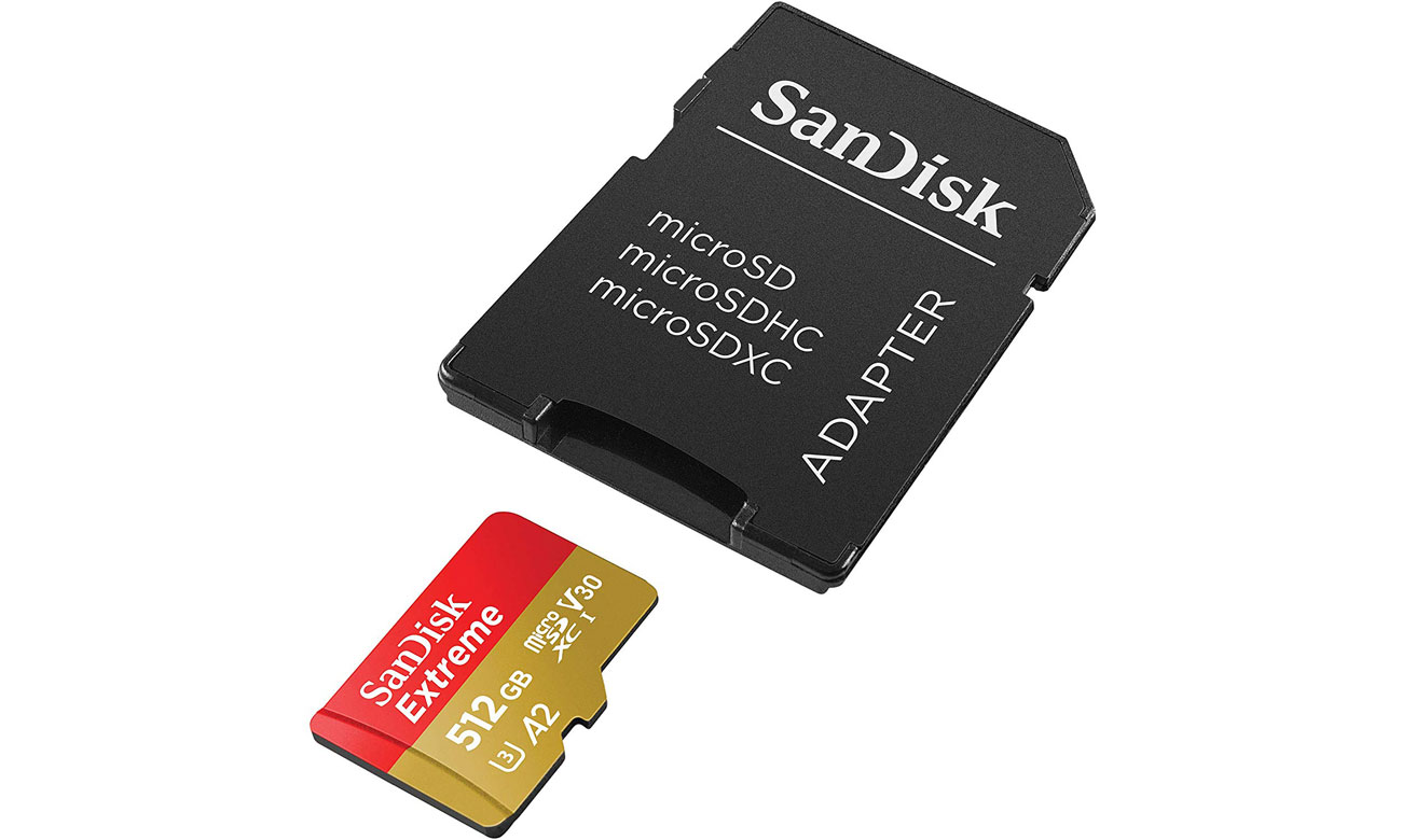 Sandisk Extreme 512GB - Adapter
