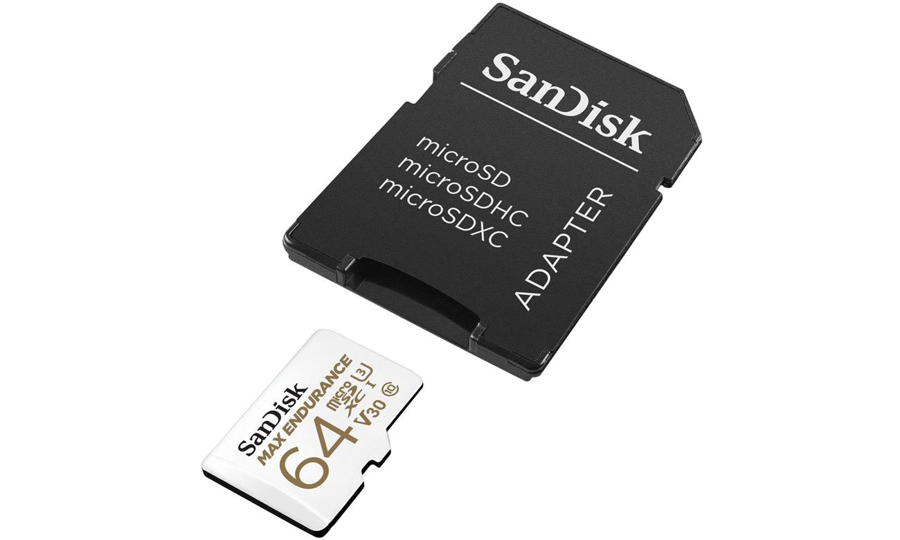 SanDisk Max Endurance 64 GB adapter microSD na SD