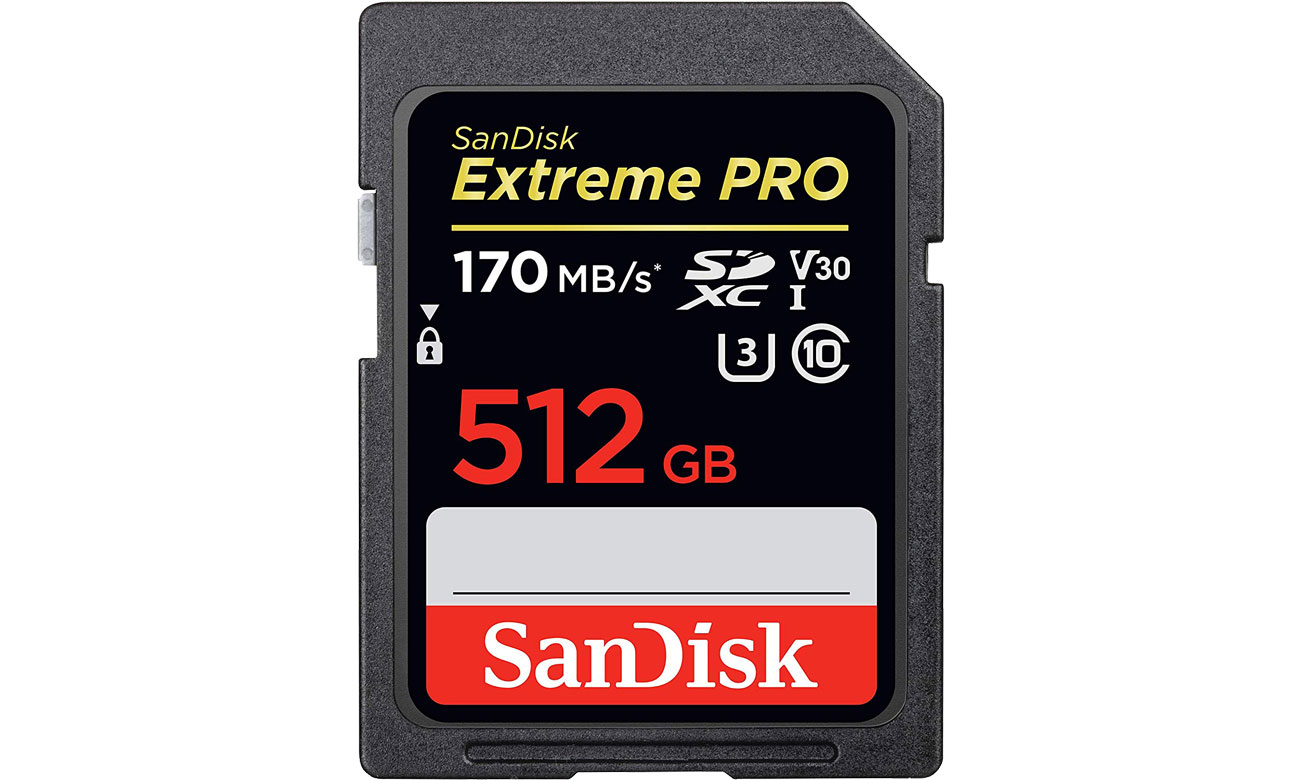 SanDisk 512GB EXTREME PRO SDXC UHS-I 170/90 MB/s