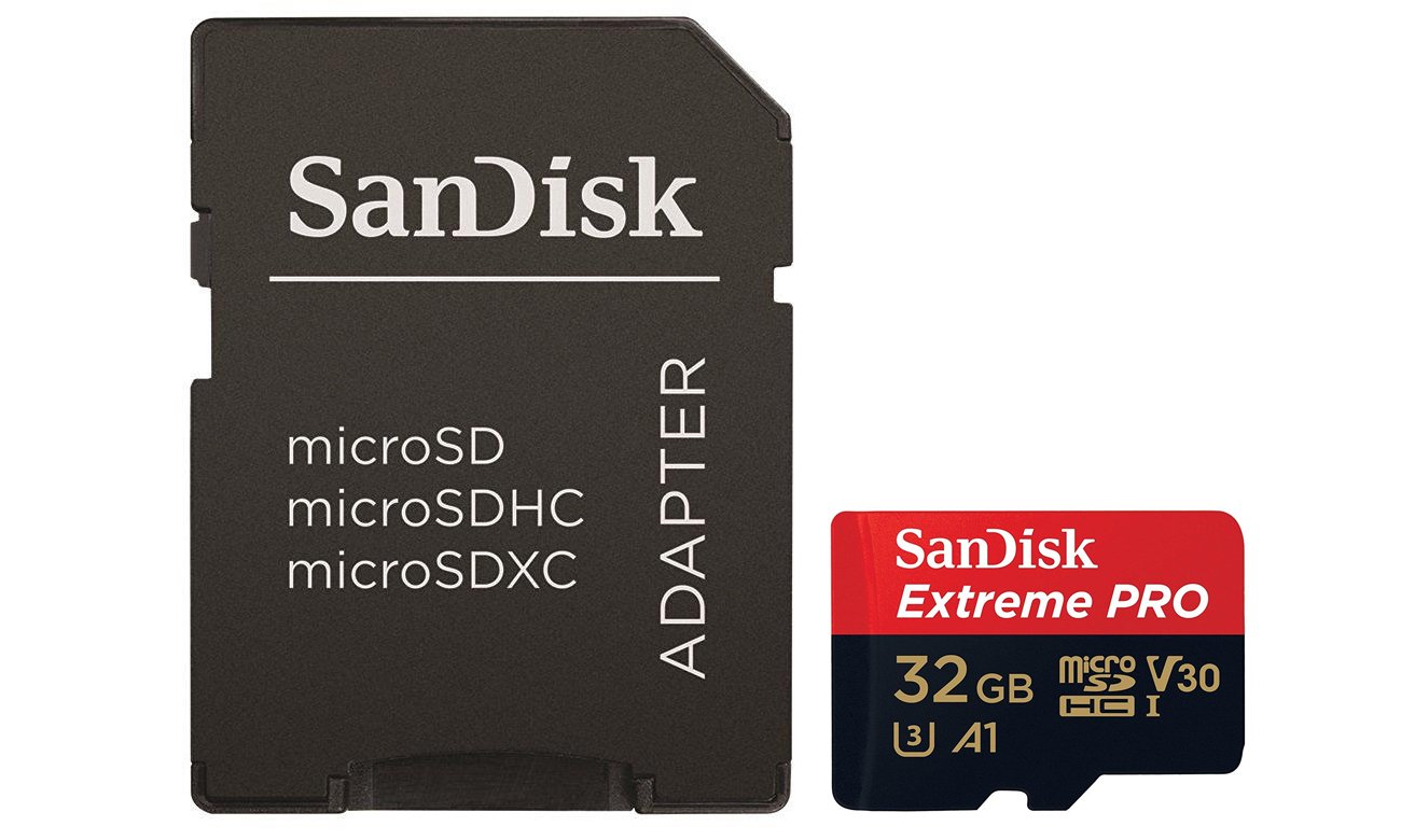 Geschwindigkeit der Speicherkarte für Action Aufnahmen SANDISK Extreme PRO microSDHC 32GB