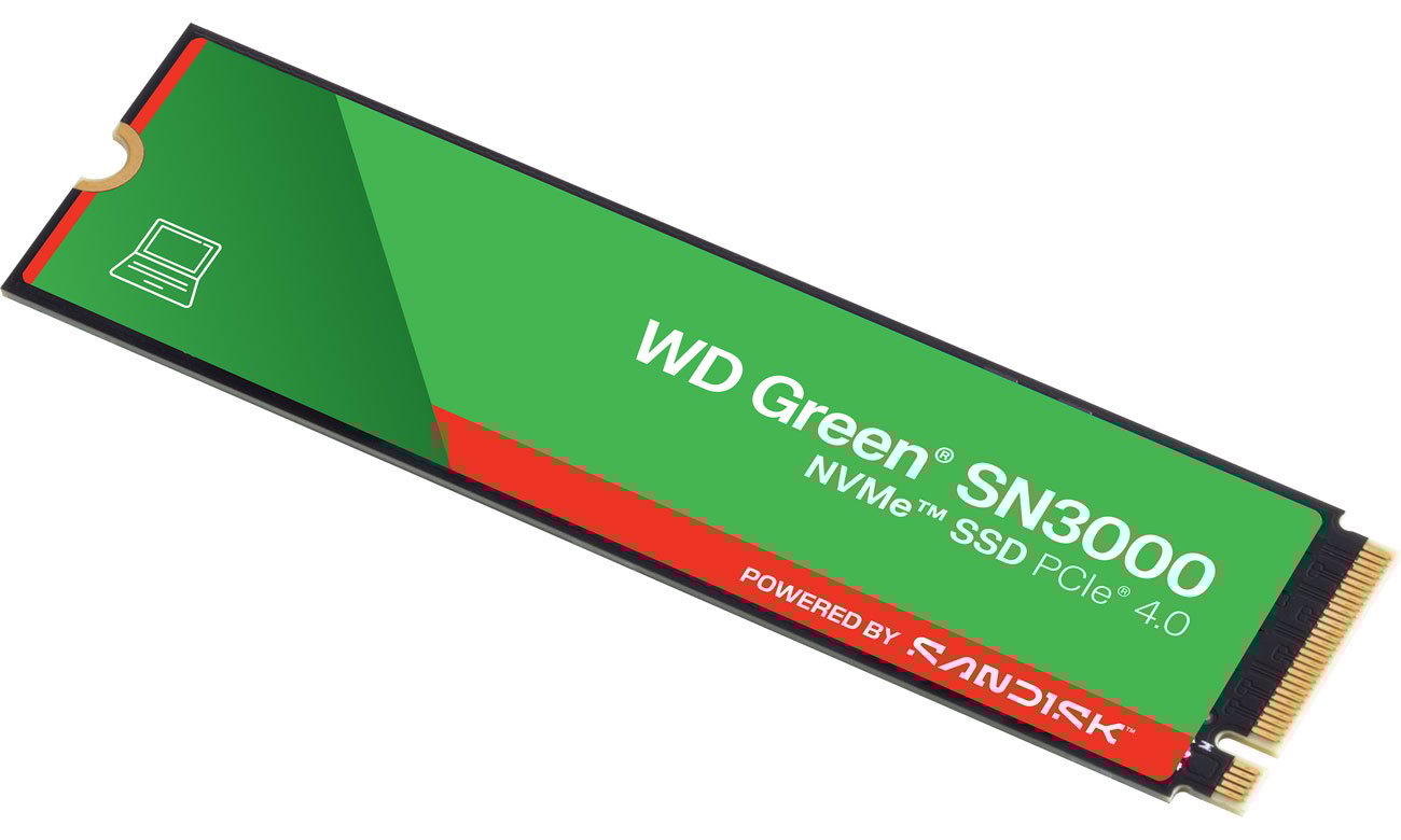 Dysk SSD M.2 WD Green SN3000 PCIe Gen4 NVMe - Widok ogólny
