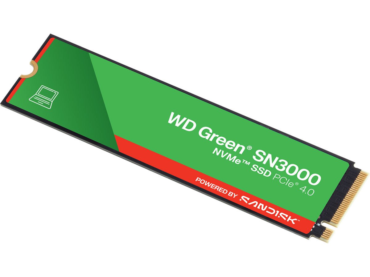 Dysk SSD M.2 WD Green SN3000 PCIe Gen4 NVMe - Widok ogólny