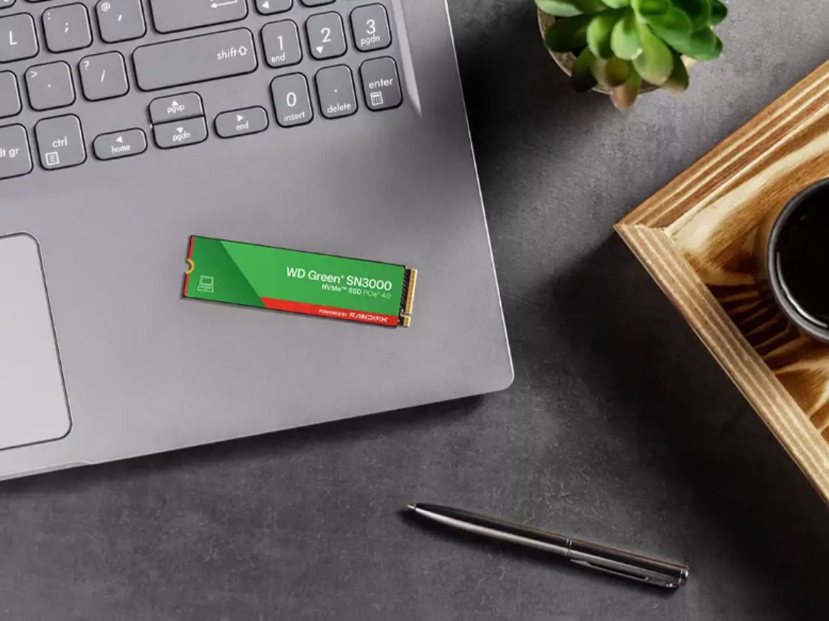 Dysk SSD M.2 WD Green SN3000 PCIe Gen4 NVMe - Grafika lifestyle