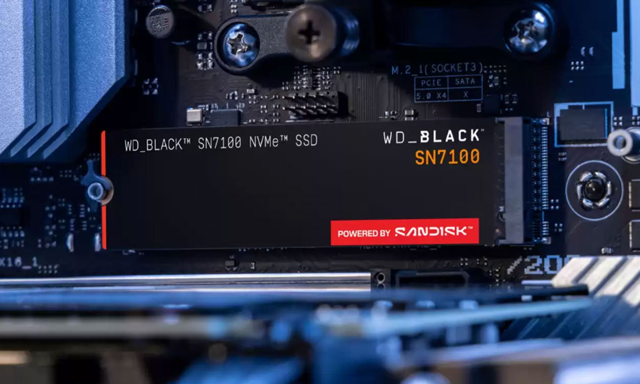Dysk SSD M.2 WD Black SN7100 - Grafika lifestyle