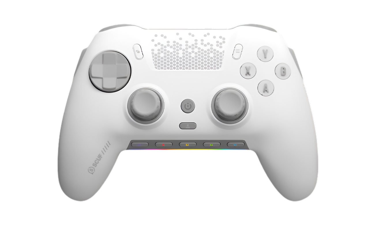 Kontroler bezprzewodowy SCUF Envision Pro Biały- Boczne przyciski SAX