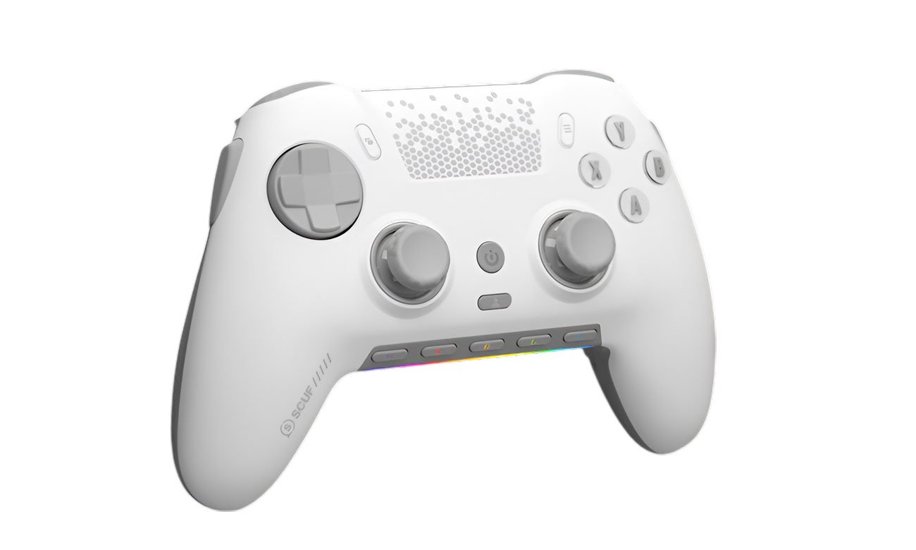 Kontroler bezprzewodowy SCUF Envision Pro Biały- Widok od przodu pod kątem