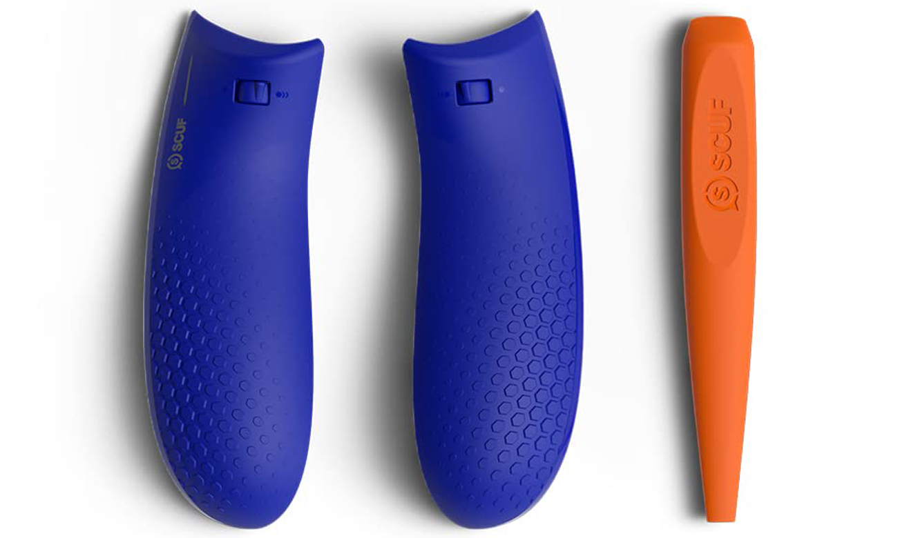 Zestaw wymiennych paneli SCUF Trigger Grips Kit do Xbox Series Controller Niebieski - Widok ogólny wraz z narzędziem
