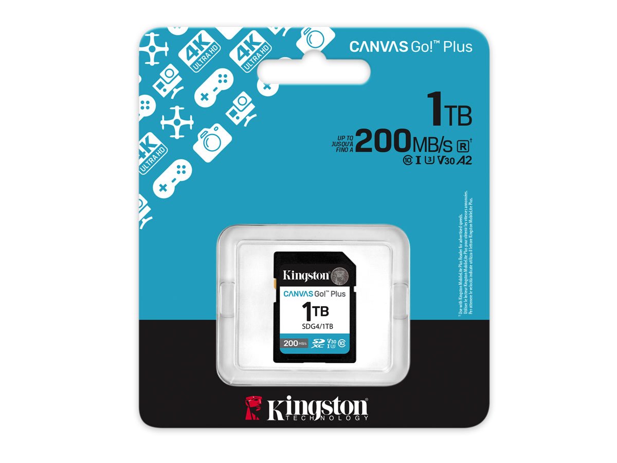 1000GB SDXC Canvas Go! Plus Gen4 200MB/s C10 UHS-I U3 V30