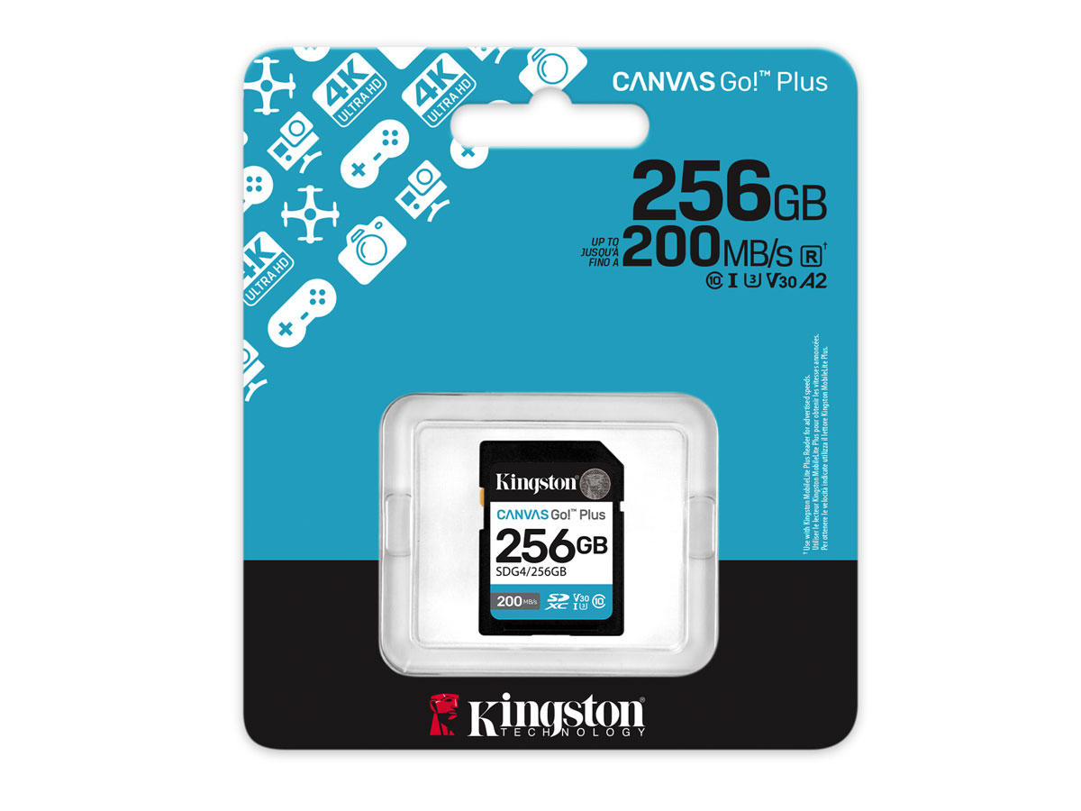 256GB SDXC Canvas Go! Plus Gen4 200MB/s C10 UHS-I U3 V30