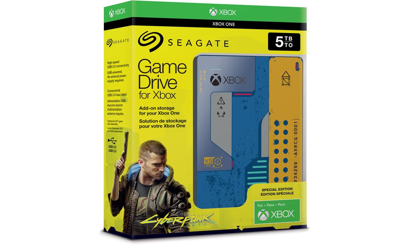 Seagate Game Drive Cyberpunk 2077 5TB USB 3.0 STEA5000404