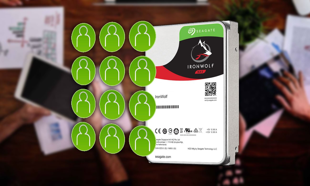 Seagate IronWolf Pro 6TB Optymalizacja pod kątem technologii Multi-User