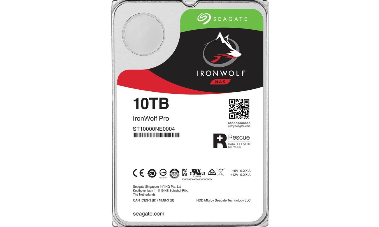 Dysk HDD Seagate 10TB 7200obr. 256MB IronWolf Pro ST10000NE0004