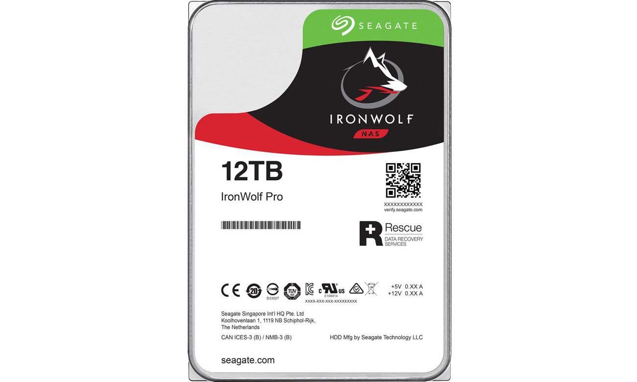 Dysk HDD Seagate 12TB 7200obr. 256MB IronWolf Pro ST12000NE0008