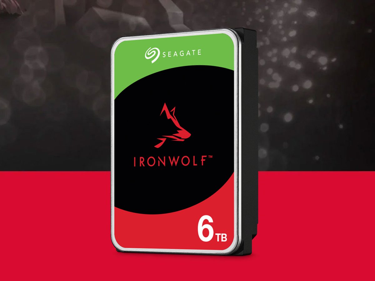 Seagate IRONWOLF 6 TB 5400 obr. 256 MB - Grafika z tłem