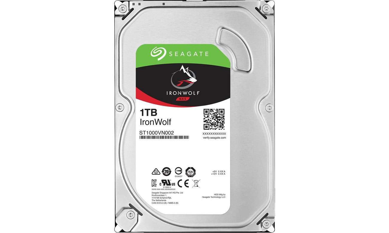 Dysk HDD Seagate 1TB 5900obr. 64MB IronWolf ST1000VN002
