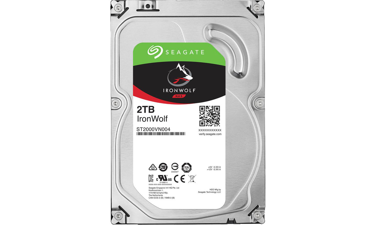 Dysk HDD Seagate 2TB 5900obr. 64MB IronWolf ST2000VN004