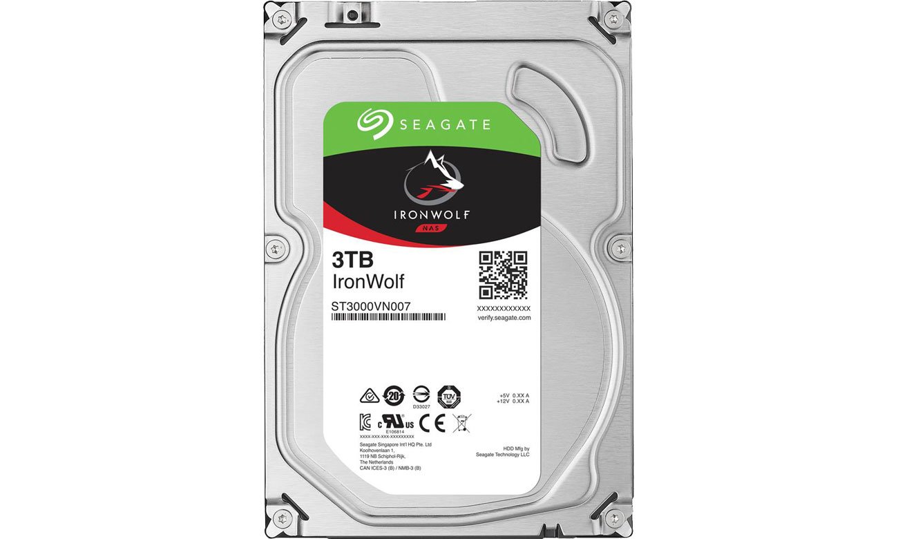 Dysk HDD Seagate 3TB 5900obr. 64MB IronWolf ST3000VN007