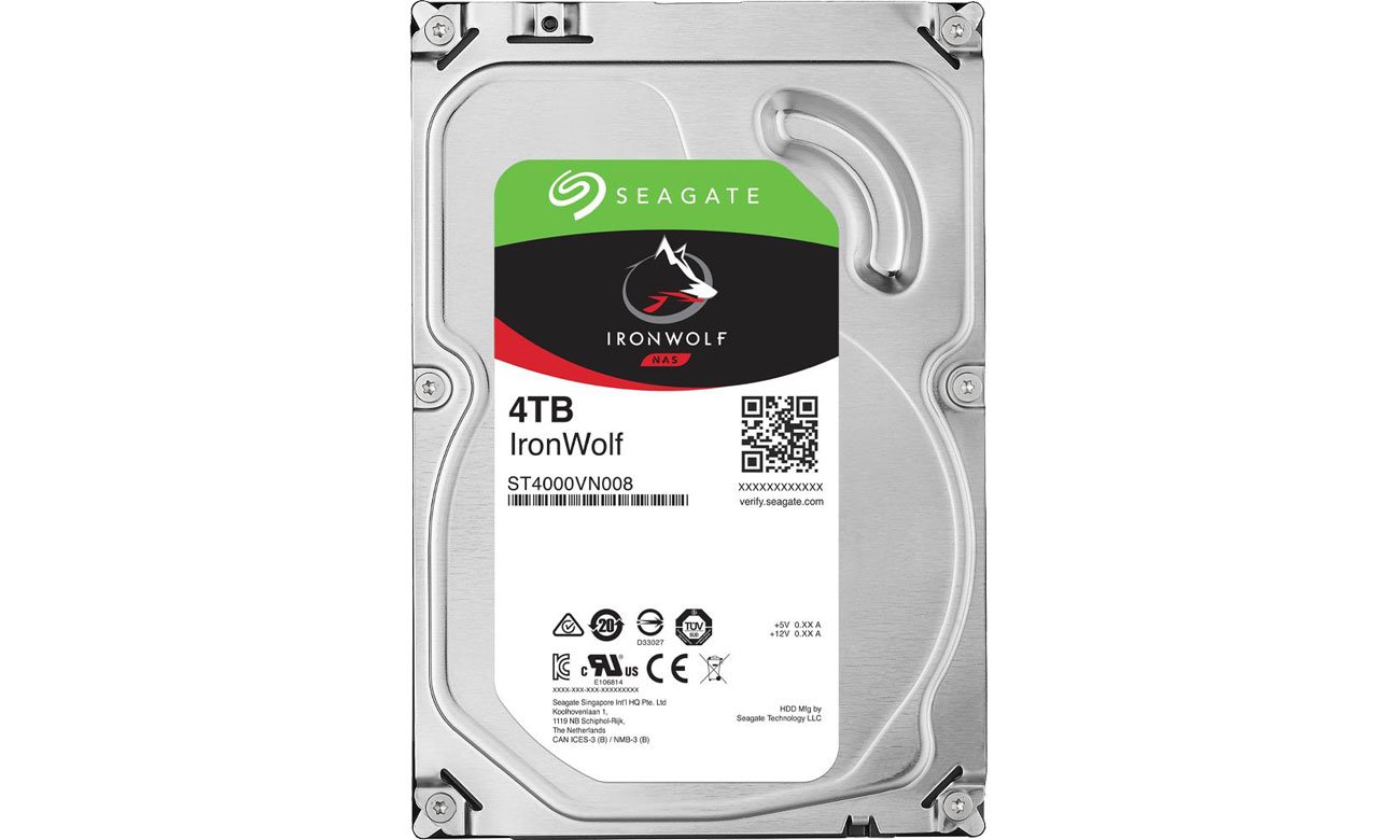 Dysk HDD Seagate 4TB 5900obr. 64MB IronWolf ST4000VN008
