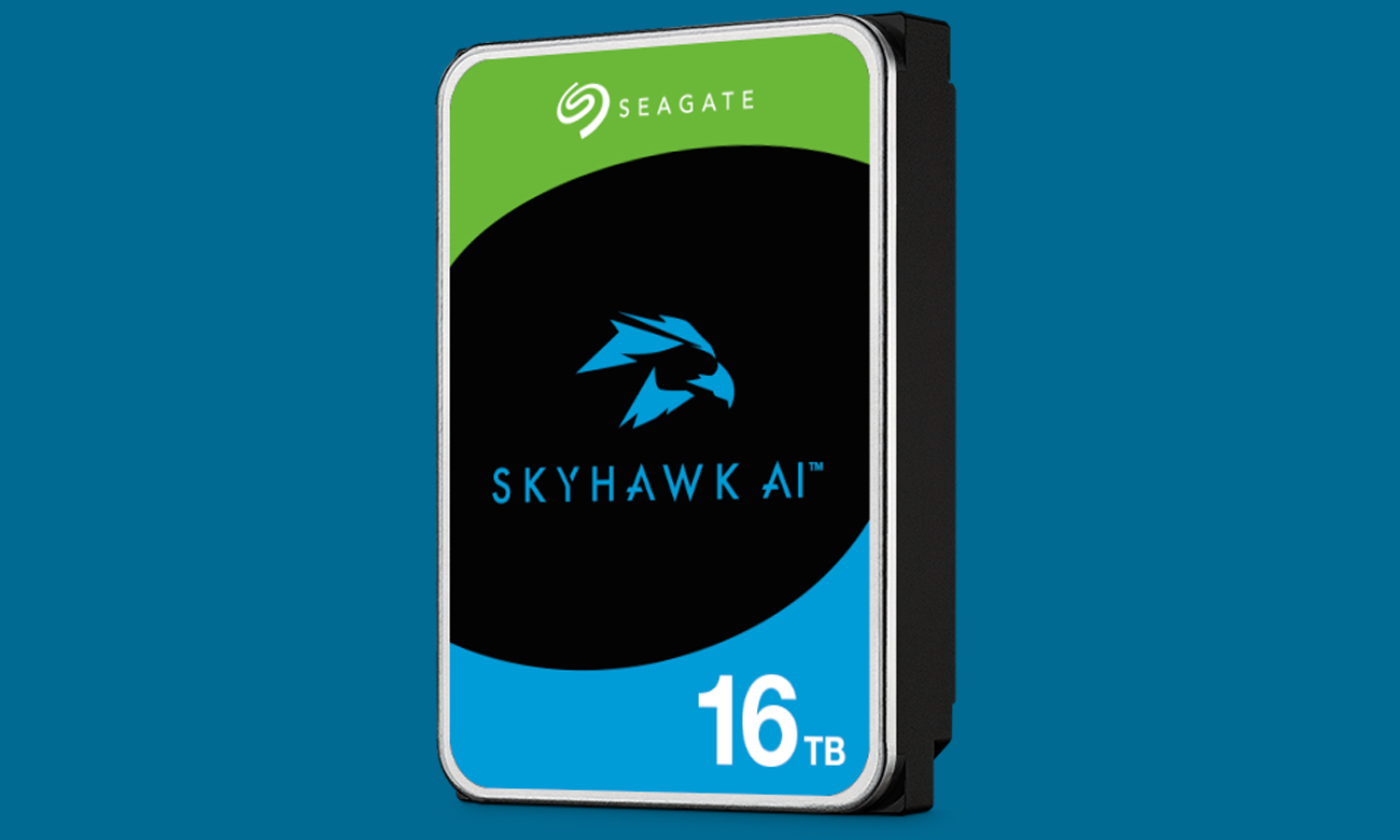 Dysk Seagate SkyHawk AI 16 TB - Grafika z tłem