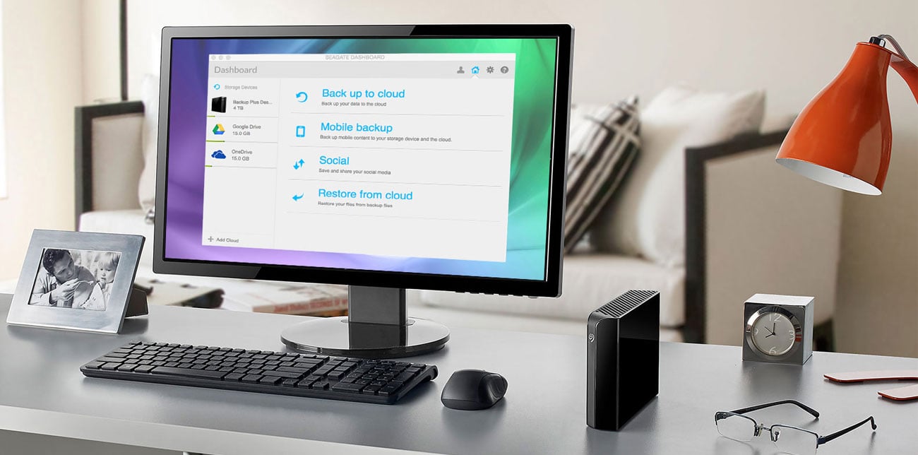 Dysk twardy zewnętrzny Seagate Backup Plus Hub 4TB Kompleksowe zarządzanie