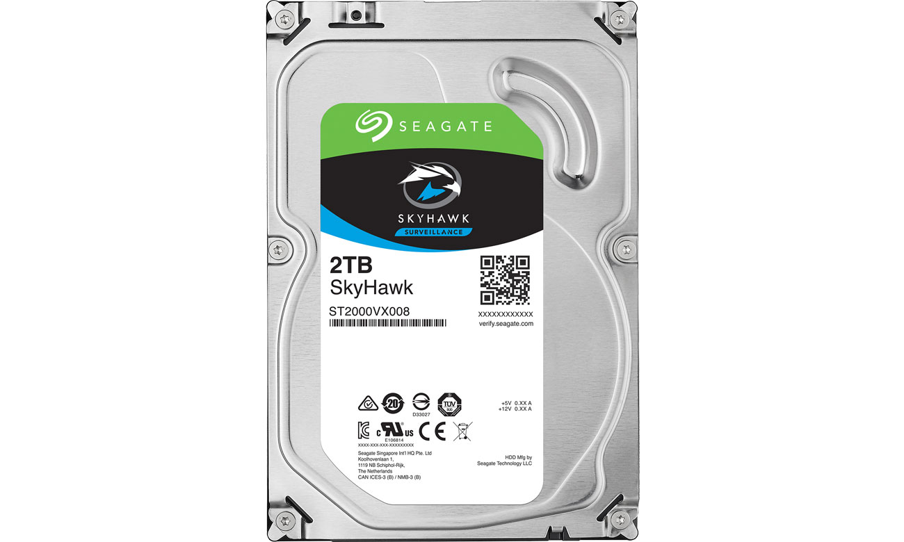 Dysk HDD Seagate 2TB 64MB SkyHawk ST2000VX008