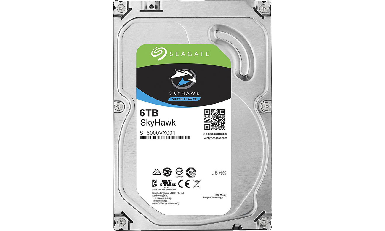 Dysk HDD Seagate Skyhawk 6TB 5900obr. 256MB ST6000VX001