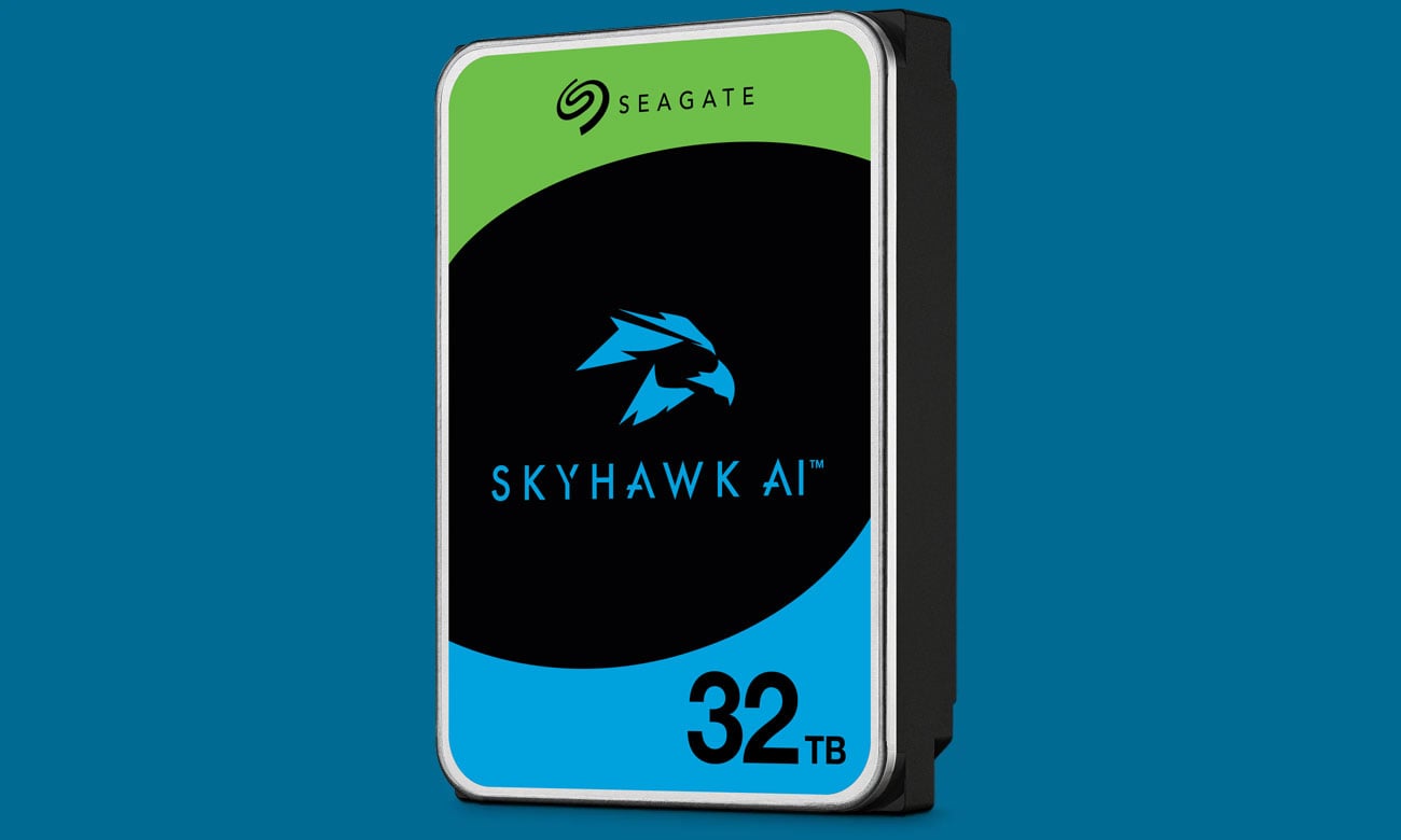 Dysk Seagate SkyHawk AI 32 TB - Grafika z tłem