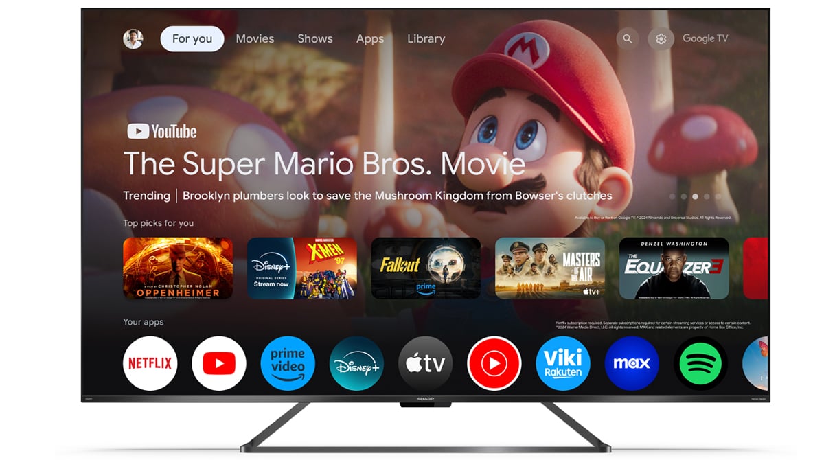 Telewizor Sharp 65GR8465E 65 QLED 4K 144Hz Google TV Dolby Vision Atmos