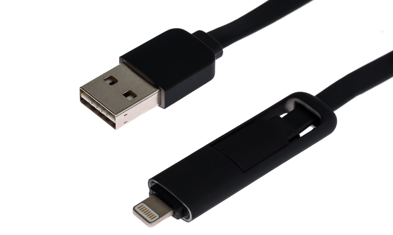 Kabel USB SHIRU MicroUSB / Lightning 2w1 SML-01
