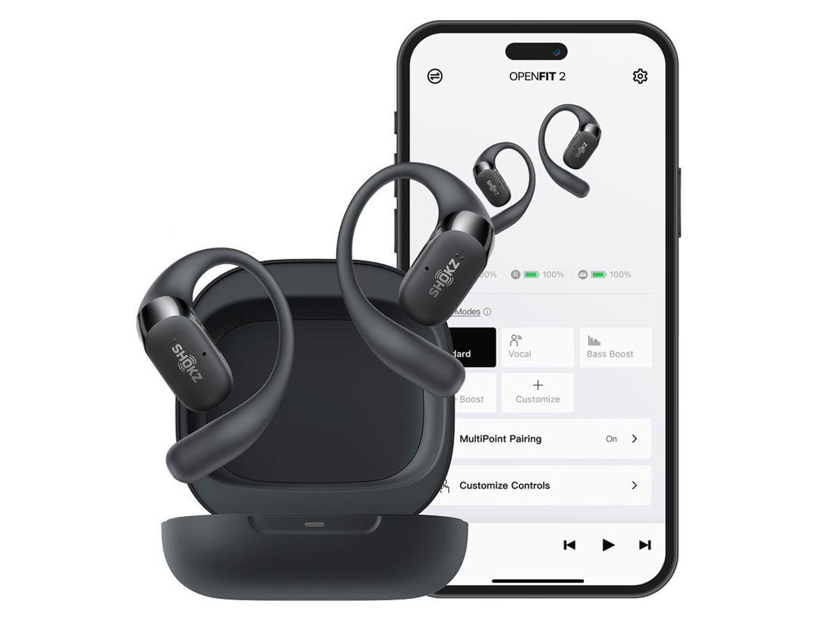 Słuchawki bezprzewodowe Shokz OpenFit 2 - Aplikacja mobilna