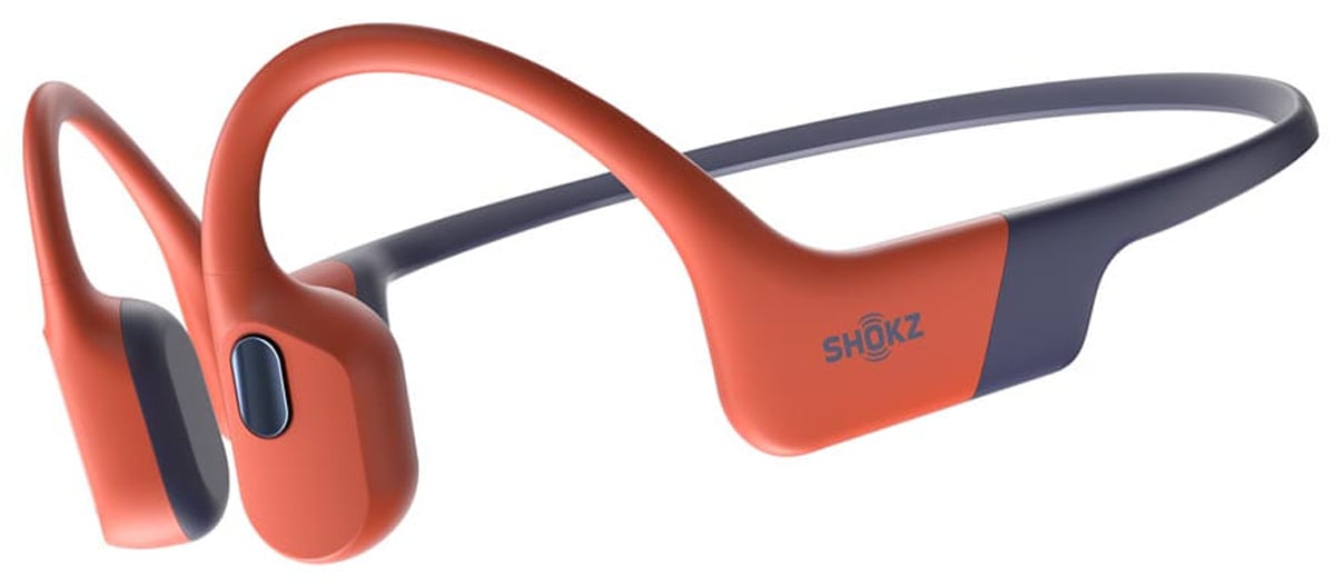 Słuchawki bezprzewodowe Shokz OpenSwim Pro Czerwone - Widok ogólny