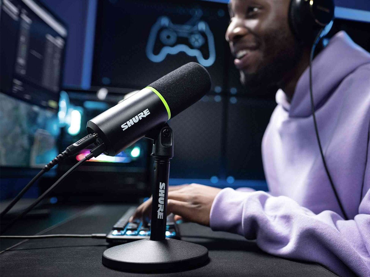 Mikrofon USB do gier Shure MV6 - Grafika lifestyle