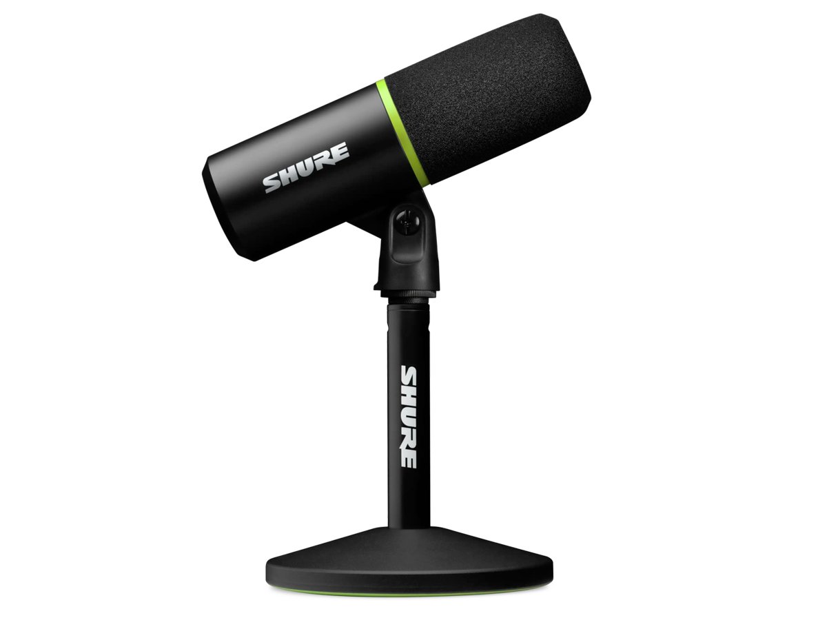 Mikrofon USB do gier Shure MV6 - Widok z boku
