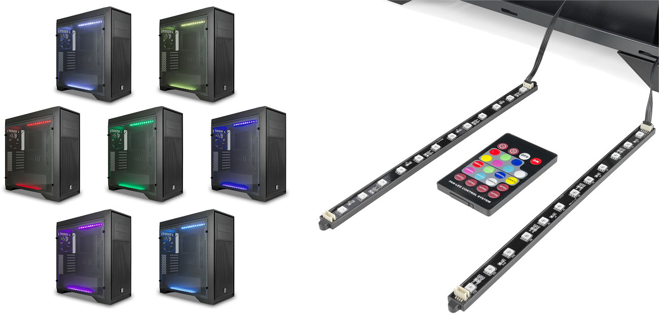 SilentiumPC Aquarius X70T Pure Black podświetlennie LED