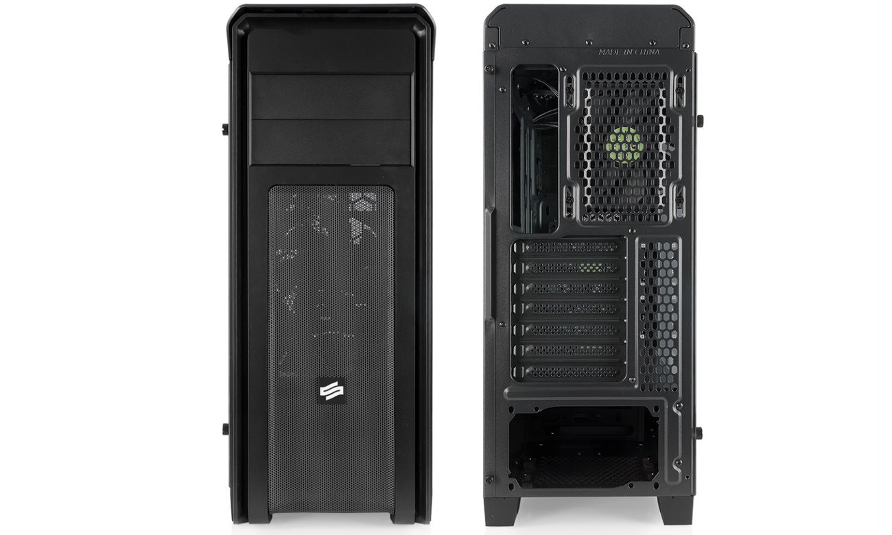 SilentiumPC Gladius M35T Pure Black przód i tył