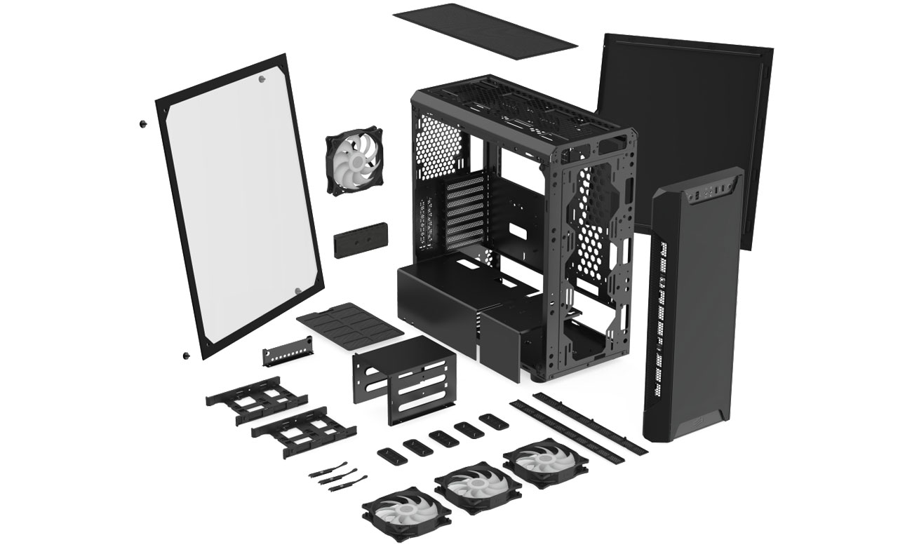 SilentiumPC Armis AR7X EVO TG ARGB - Wnętrze