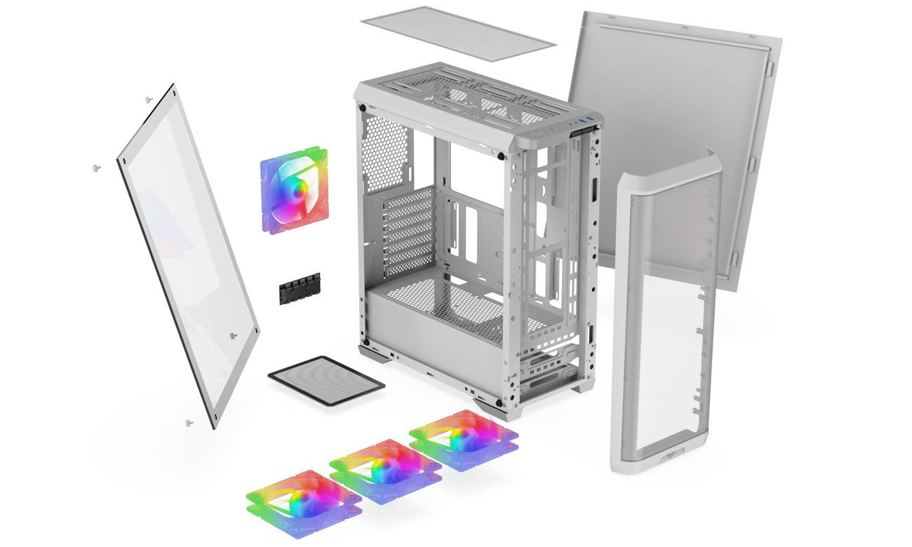 Obudowa SilentiumPC Ventum VT4V Evo TG ARGB White