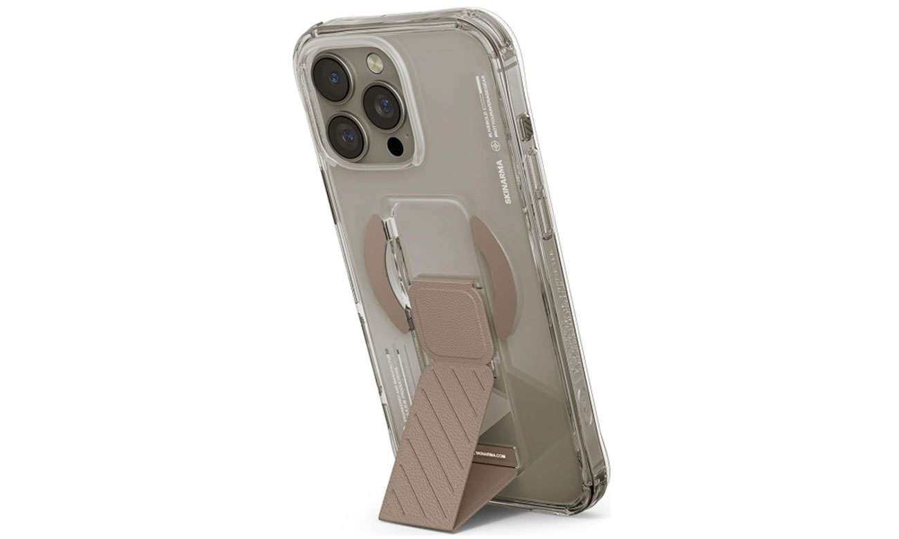 Etui Skinarma Axon do iPhone 16 Pro 6.3 Magnetic Grip champagne