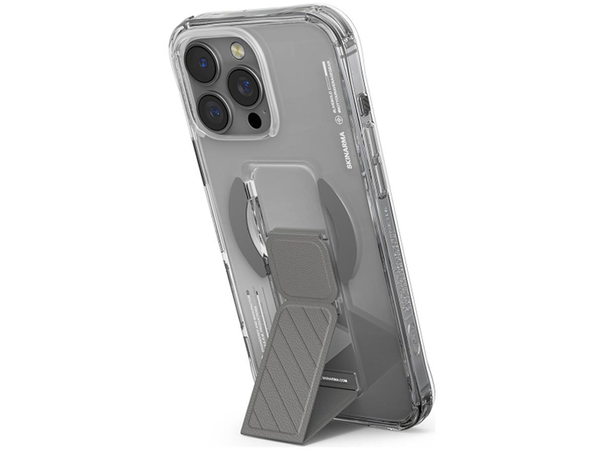 Etui Skinarma Axon do iPhone 16 Pro 6.3 Magnetic Grip titanium