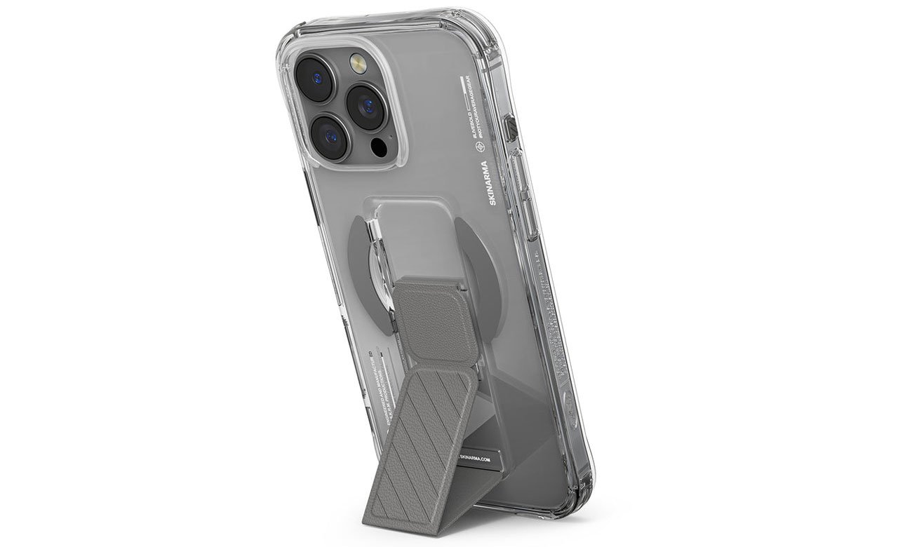 Etui Skinarma Axon do iPhone 16 Pro Max 6.9 Magnetic Grip titanium