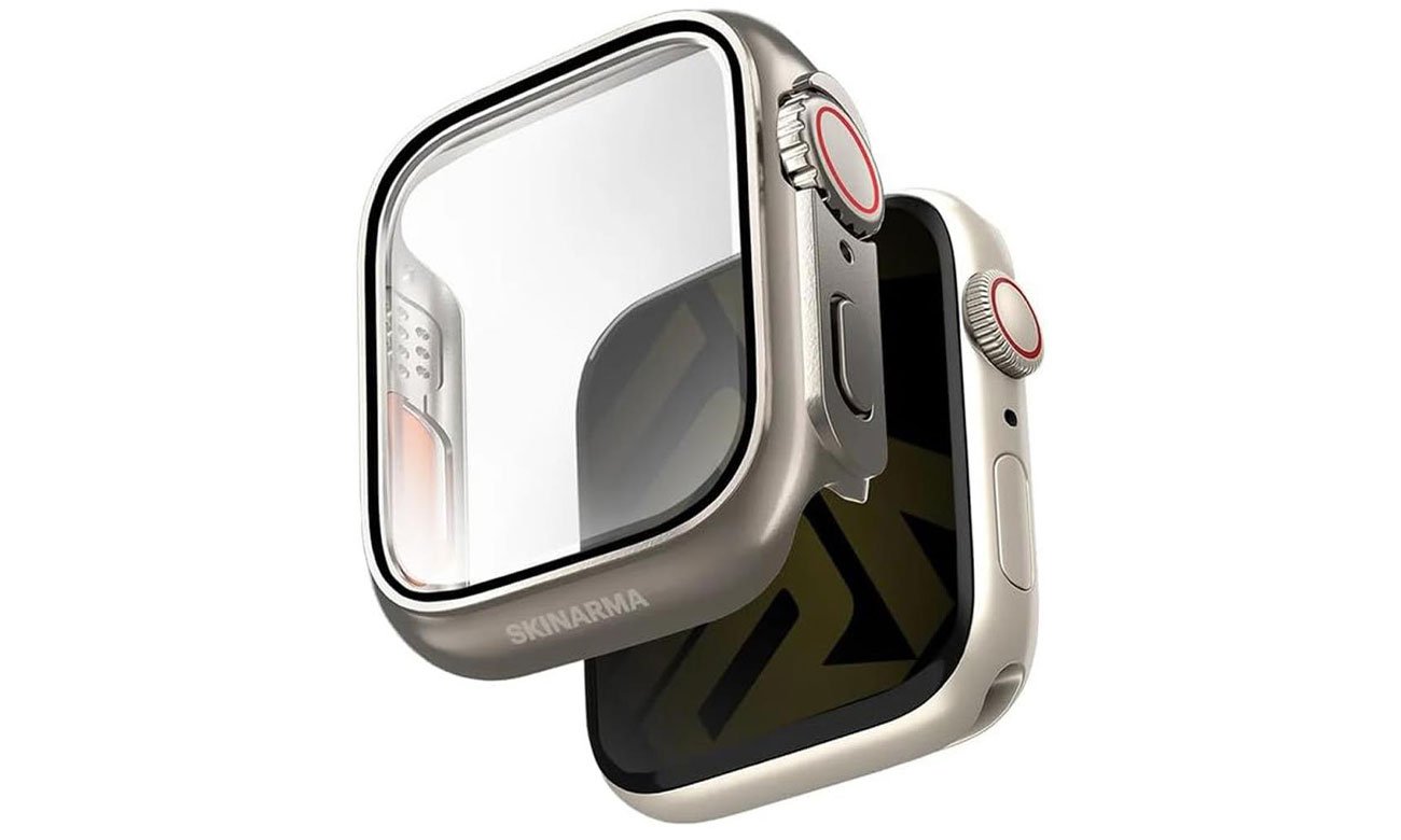 Etui Skinarma Gado Pro Apple Watch 44mm titanium