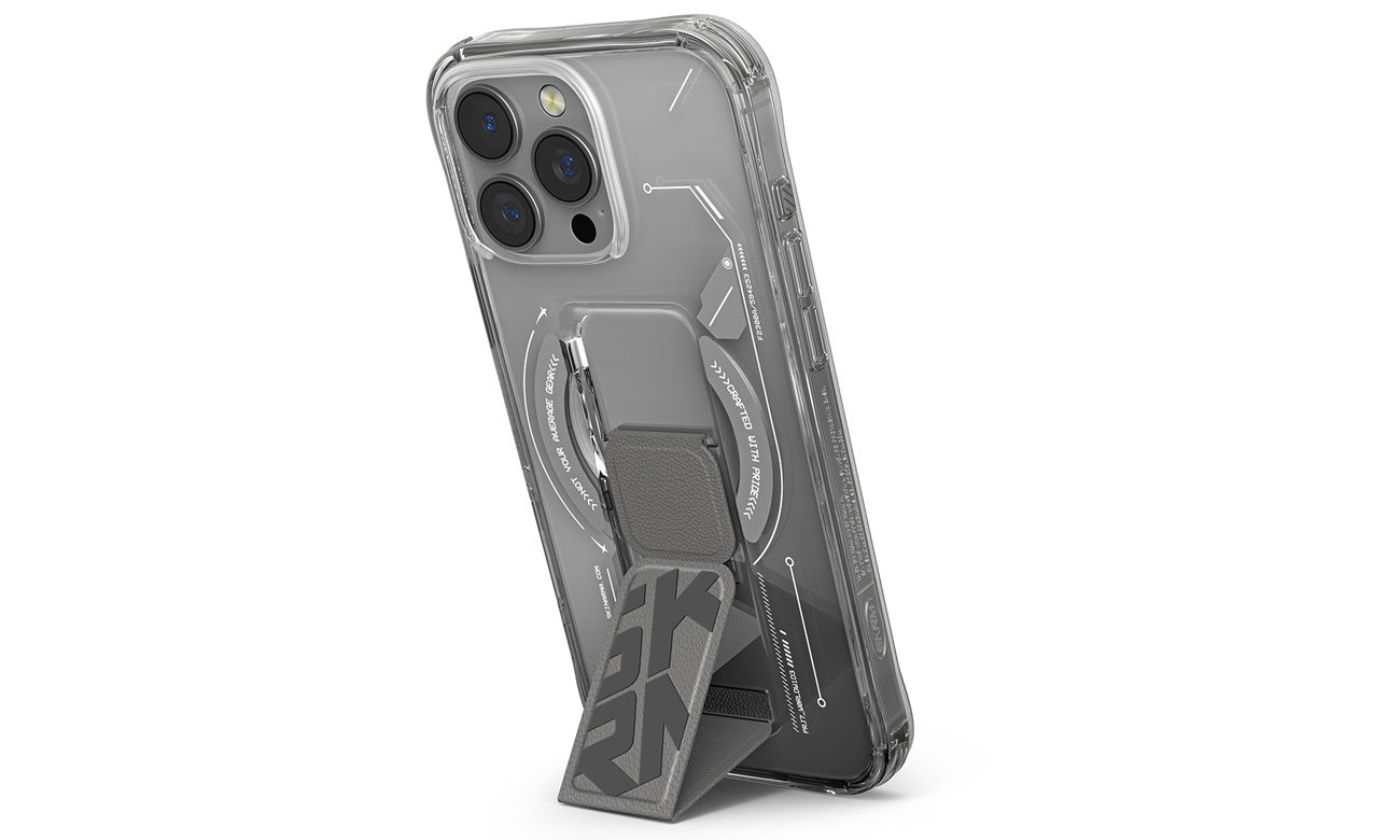 Etui Skinarma Helio do iPhone 16 Pro 6.3 Magnetic Grip titanium